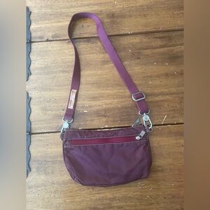 Karine DuPont Paris Crossbody Shoulder Bag Purse Made In France Bordeaux Red